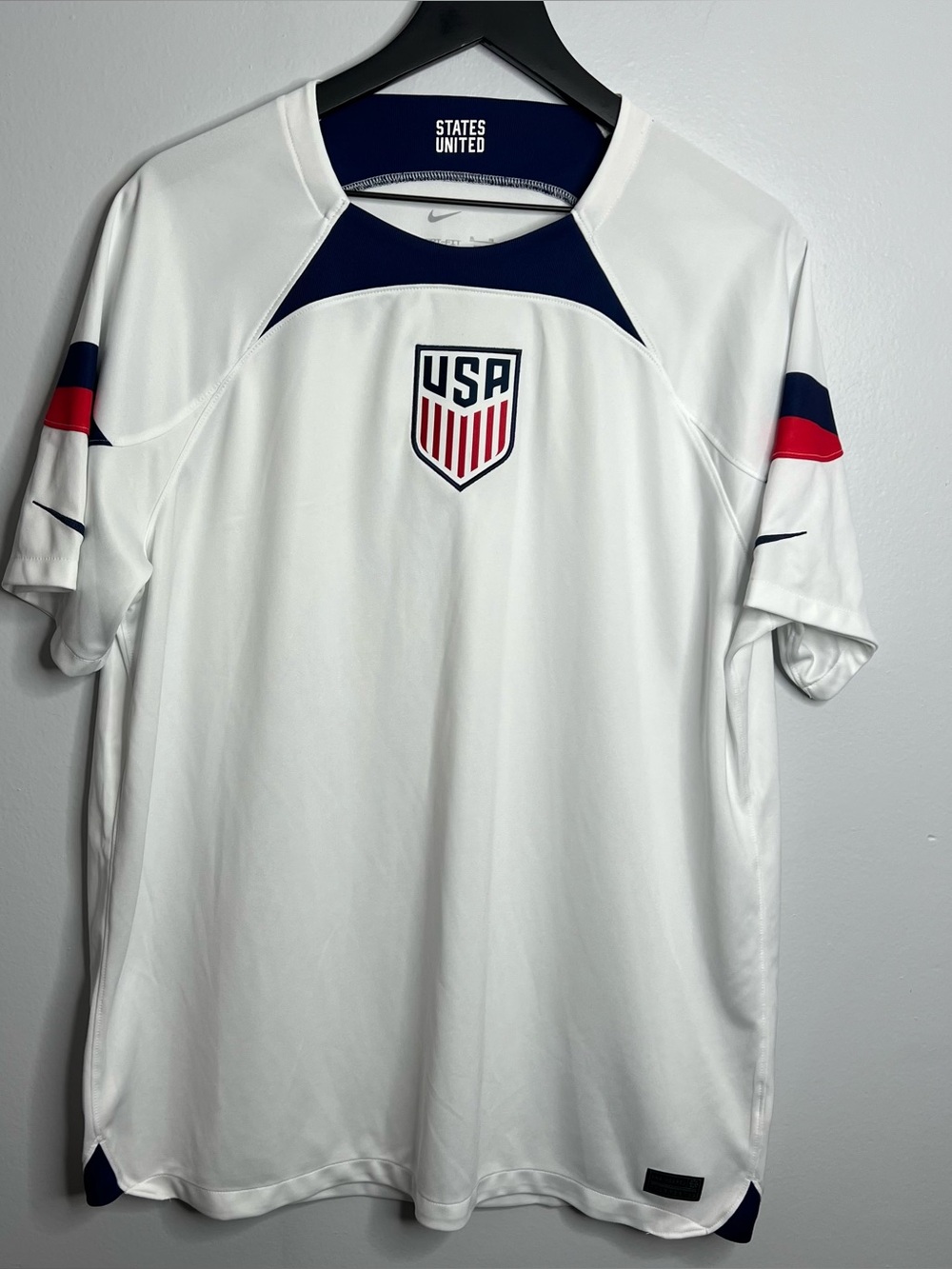 USA National Team Jersey Mens XL White Nike 2022 2023 MLS Soccer USMNT